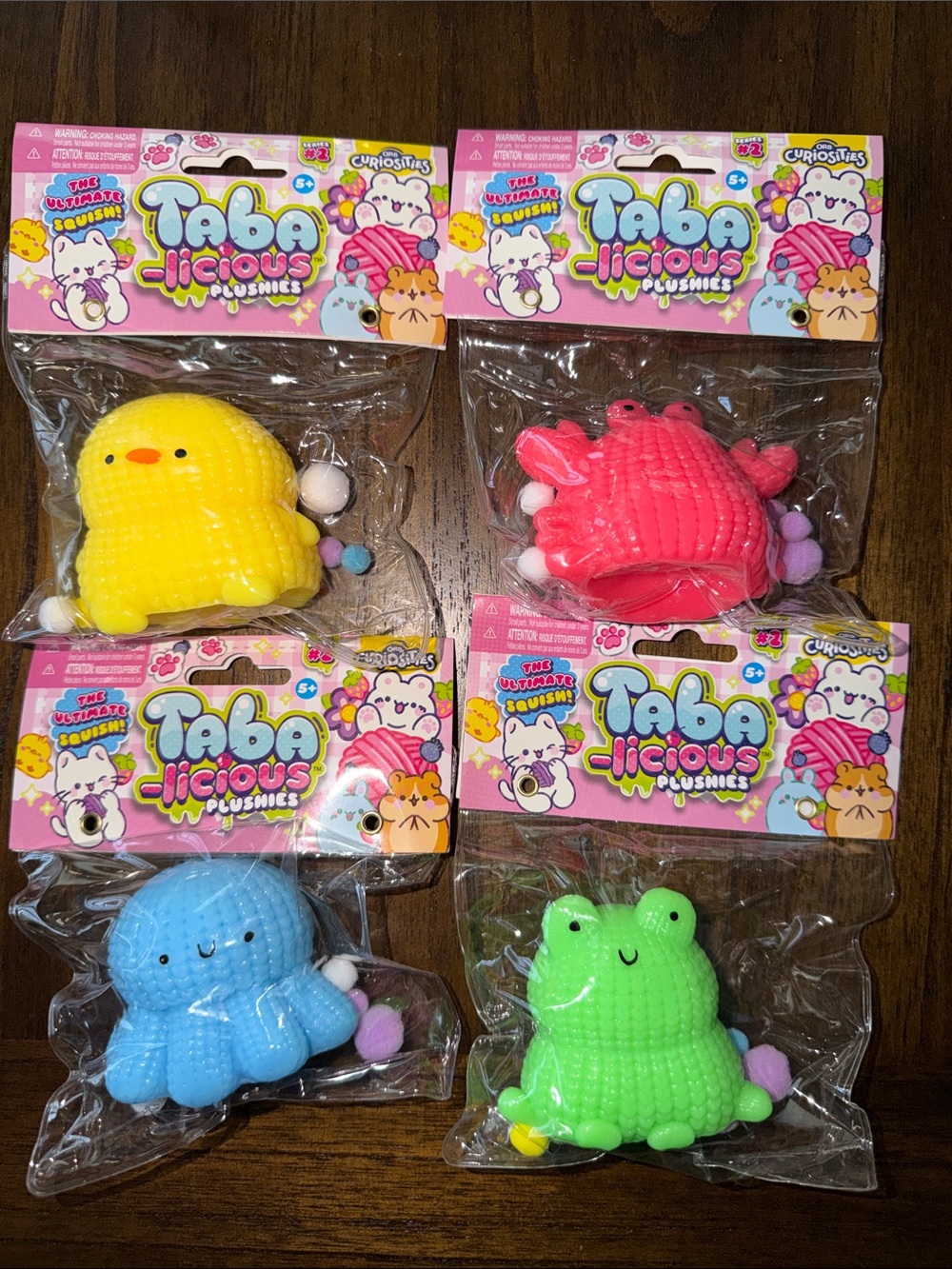 4 piece Set of Taba-licious squishy pets!